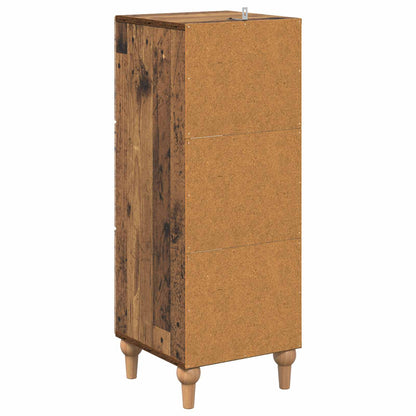 Drawer Cabinet Old Wood 33 x 34.5 x 90 cm Engineered Wood
