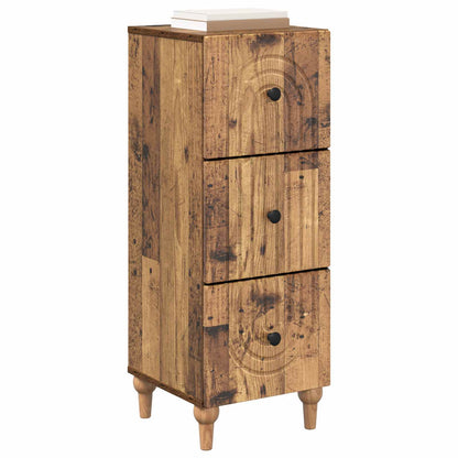 Drawer Cabinet Old Wood 33 x 34.5 x 90 cm Engineered Wood