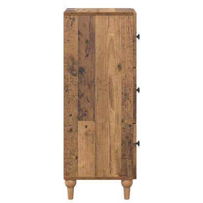 Drawer Cabinet Old Wood 33 x 34.5 x 90 cm Engineered Wood