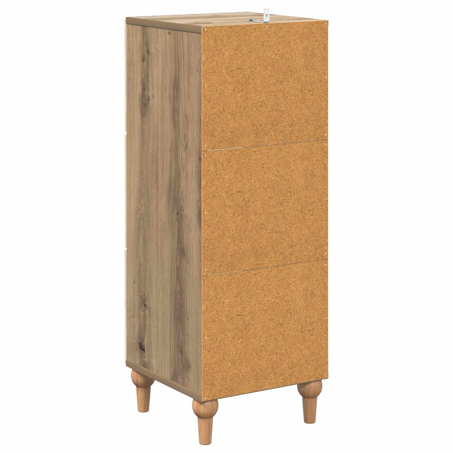 Drawer Cabinet 33 x 34.5 x 90 cm Engineered Wood Artisan Oak