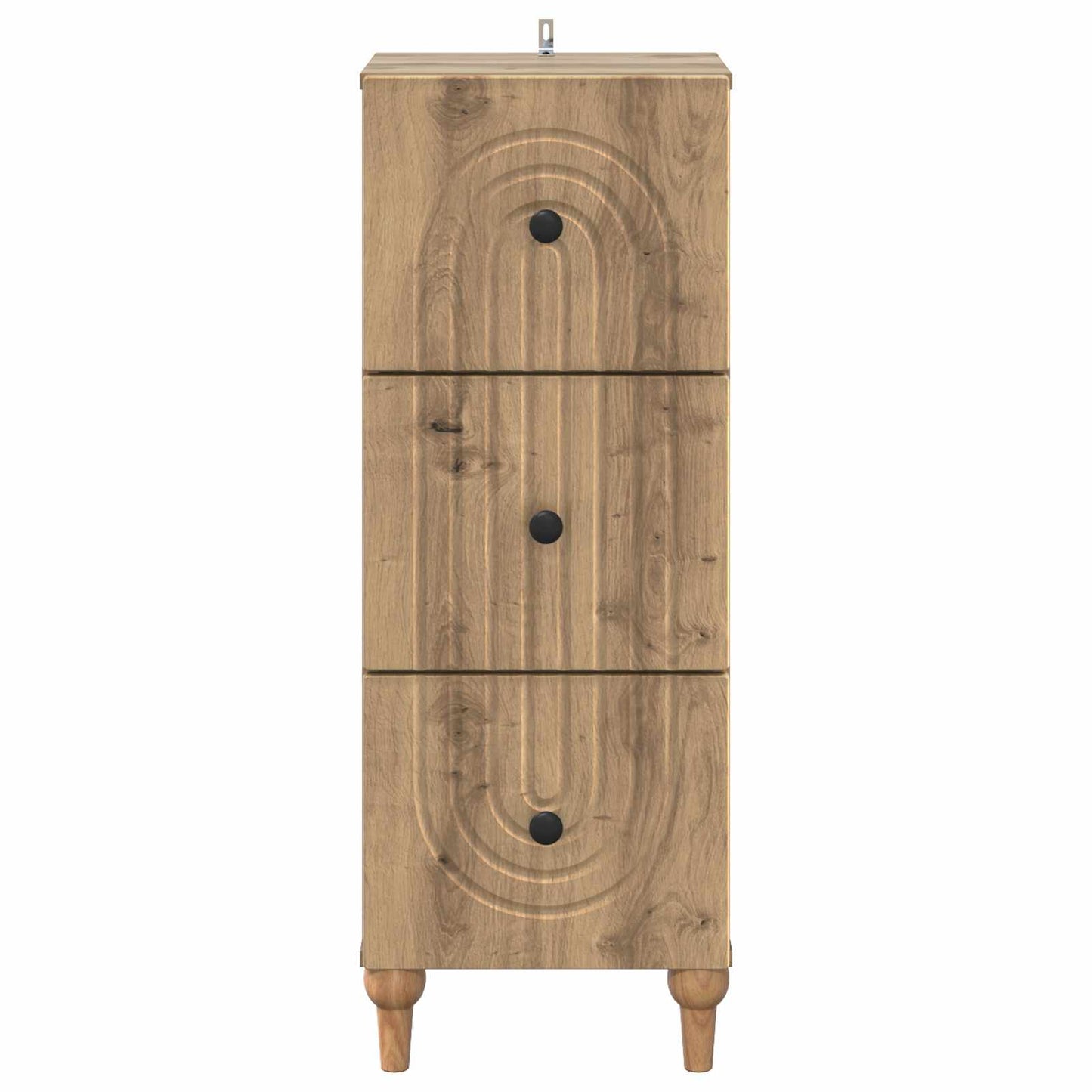 Drawer Cabinet 33 x 34.5 x 90 cm Engineered Wood Artisan Oak