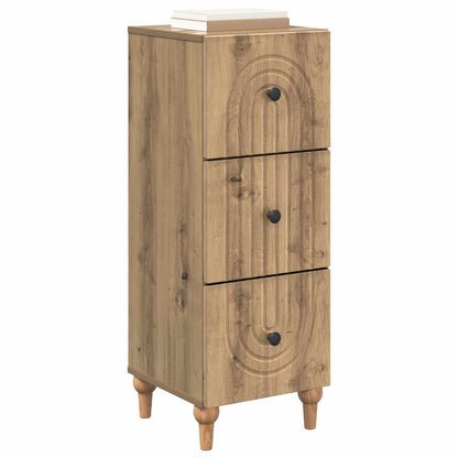 Drawer Cabinet 33 x 34.5 x 90 cm Engineered Wood Artisan Oak