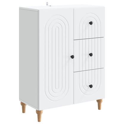 Sideboard with Drawer White 66 x 34.5 x 90 cm Engineered Wood