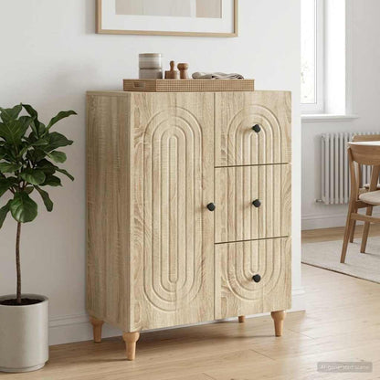 Sideboard Sonoma Oak 66 x 34.5 x 90 cm Engineered Wood