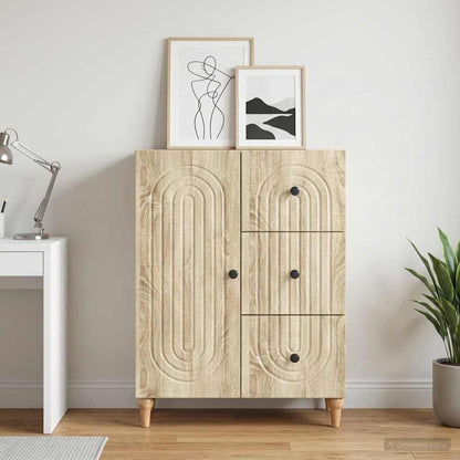 Sideboard Sonoma Oak 66 x 34.5 x 90 cm Engineered Wood