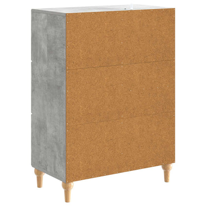 Sideboard Concrete Grey 66 x 34.5 x 90 cm Engineered Wood