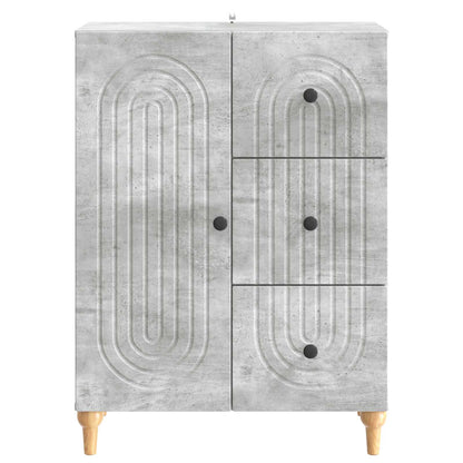 Sideboard Concrete Grey 66 x 34.5 x 90 cm Engineered Wood