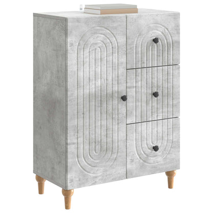 Sideboard Concrete Grey 66 x 34.5 x 90 cm Engineered Wood