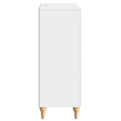 Sideboard High Gloss White 66 x 34.5 x 90 cm Engineered Wood