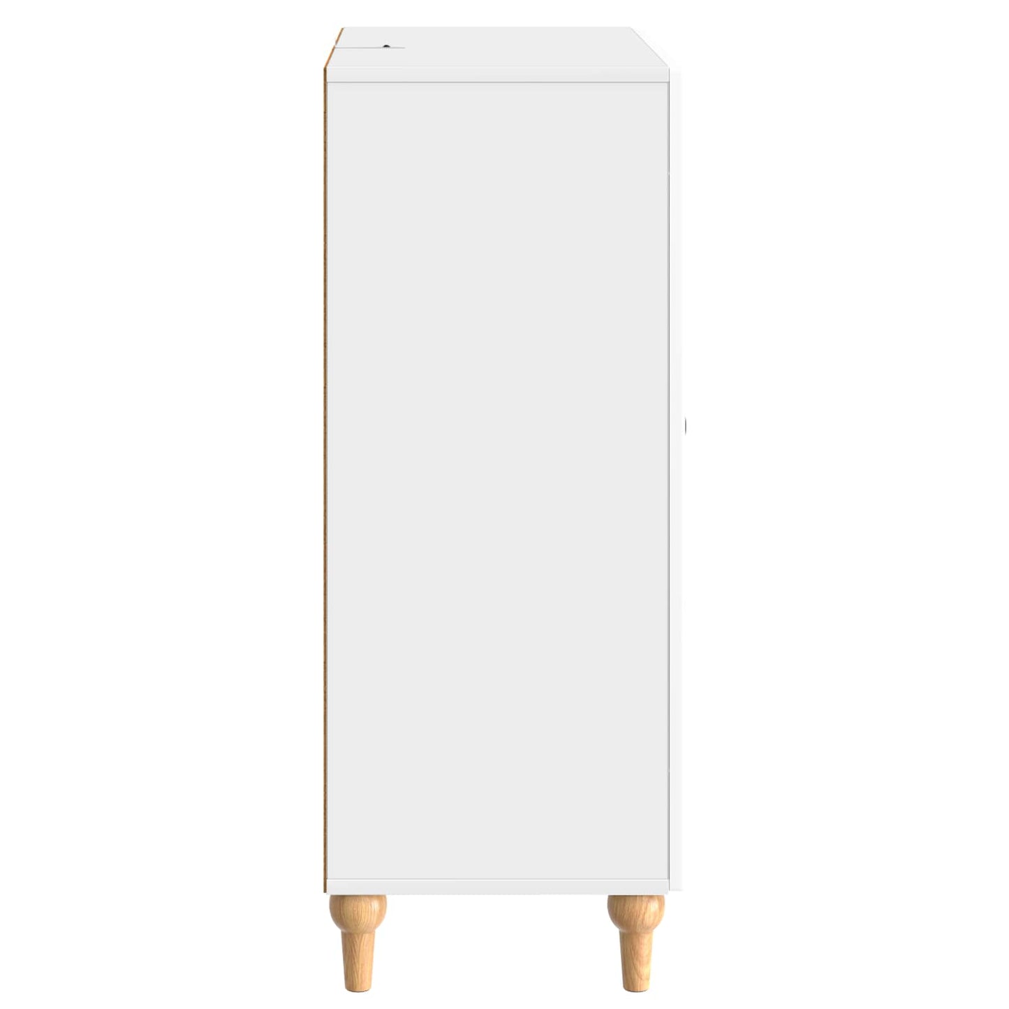 Sideboard High Gloss White 66 x 34.5 x 90 cm Engineered Wood