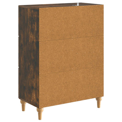 Sideboard Smoked Oak 66 x 34.5 x 90 cm Engineered Wood
