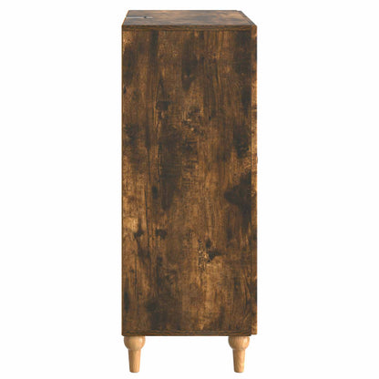 Sideboard Smoked Oak 66 x 34.5 x 90 cm Engineered Wood