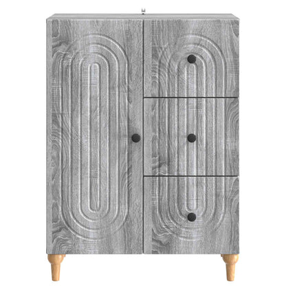 Sideboard Grey Sonoma 66 x 34.5 x 90 cm Engineered Wood