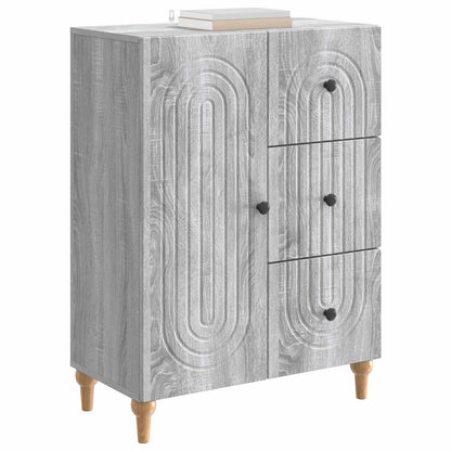 Sideboard Grey Sonoma 66 x 34.5 x 90 cm Engineered Wood