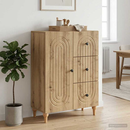 Sideboard Artisan Oak 66 x 34.5 x 90 cm Engineered Wood