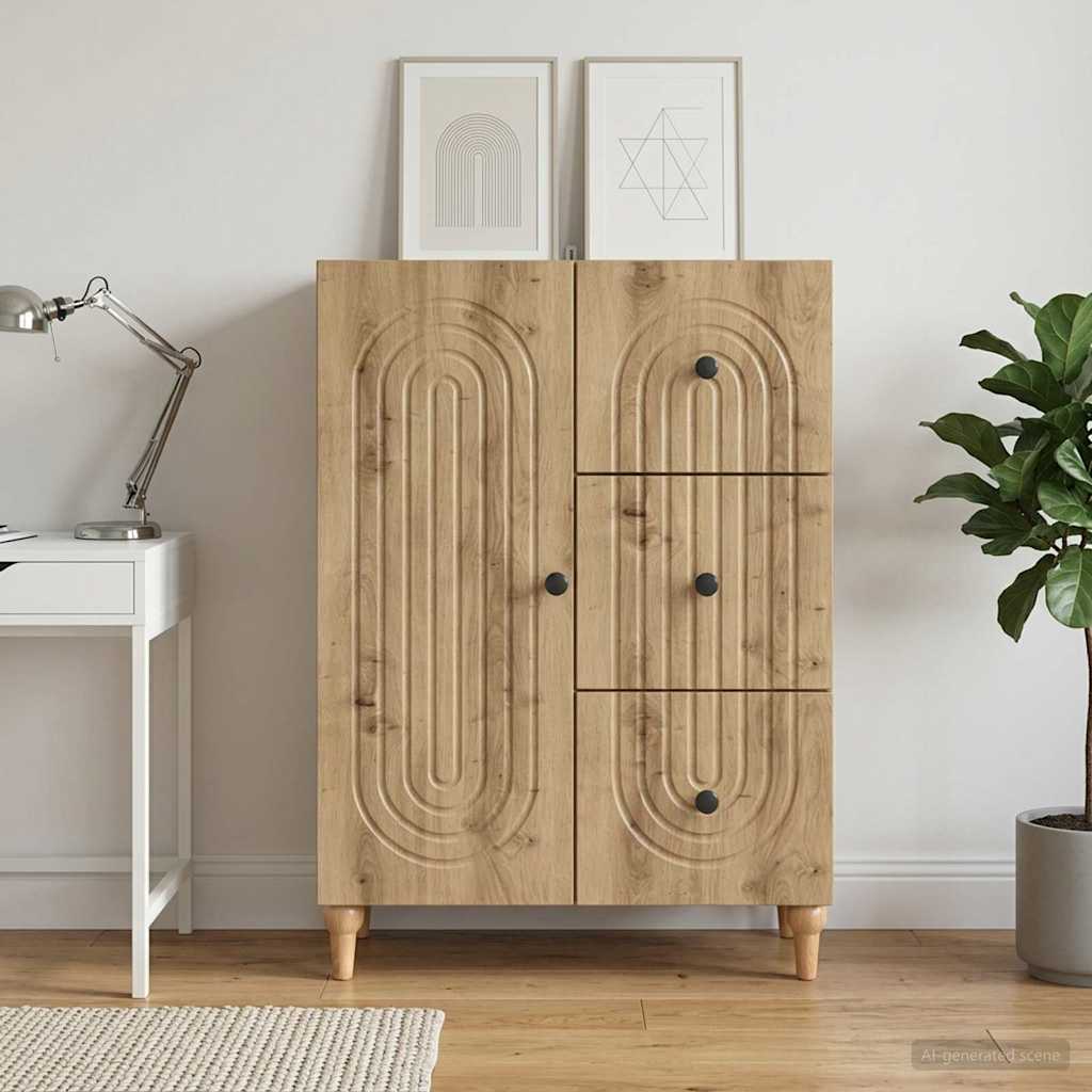 Sideboard Artisan Oak 66 x 34.5 x 90 cm Engineered Wood