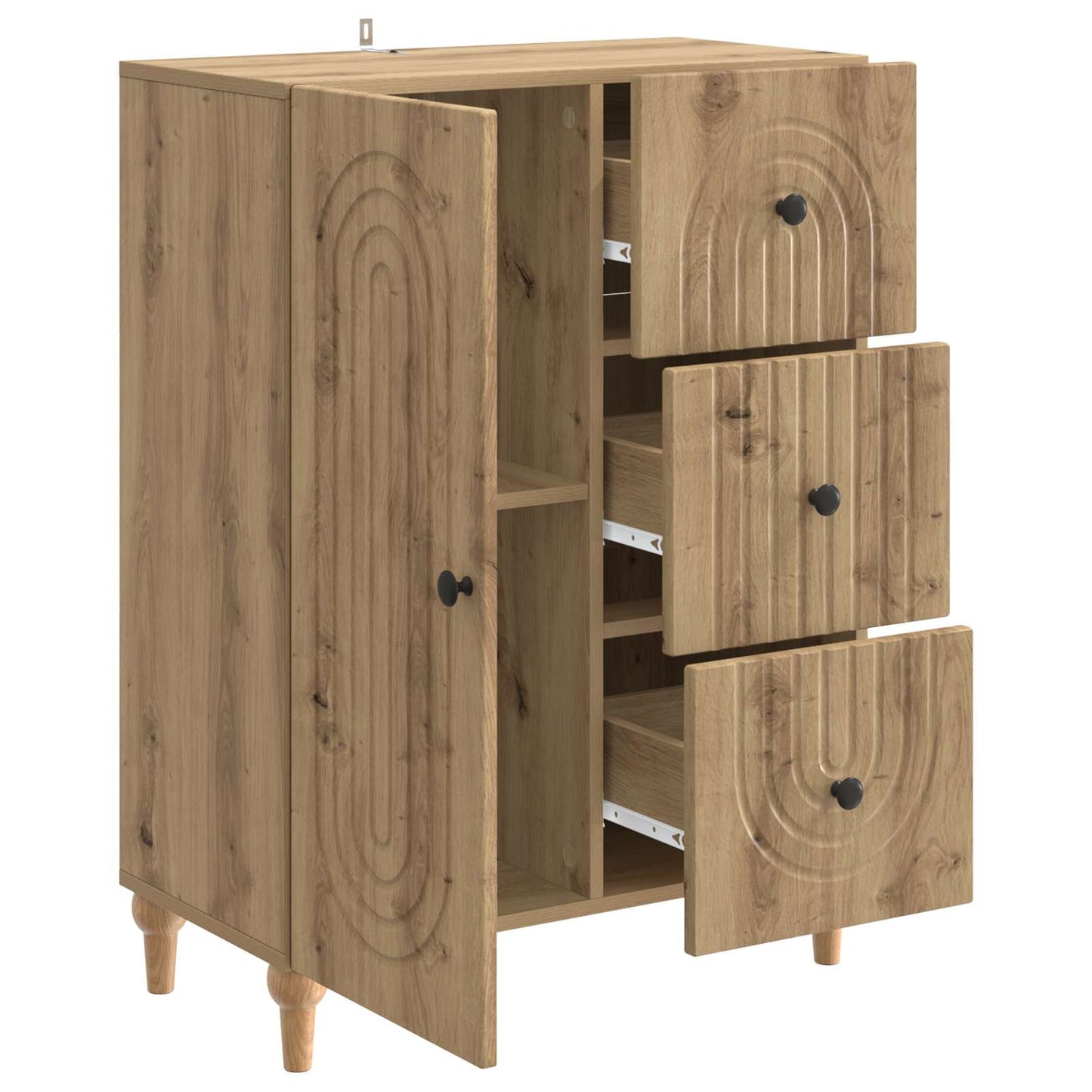 Sideboard Artisan Oak 66 x 34.5 x 90 cm Engineered Wood