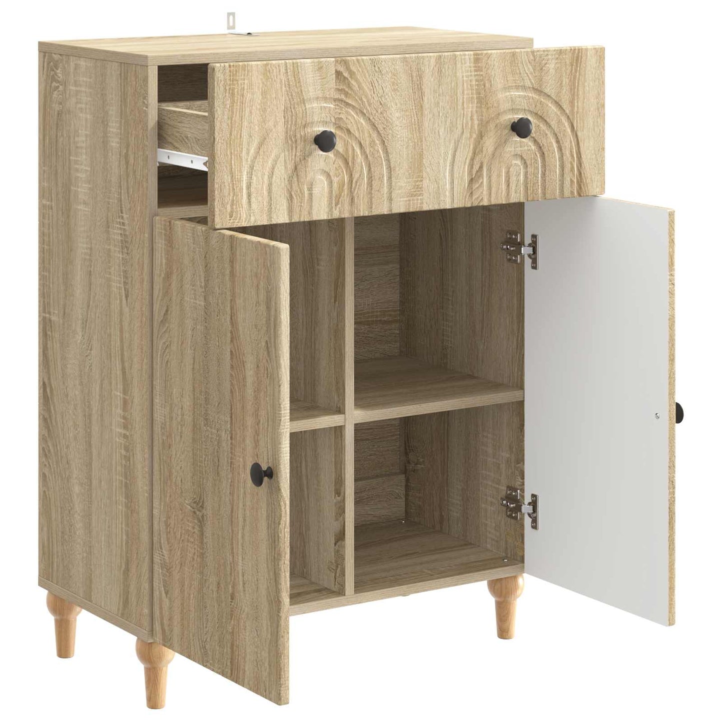 Sideboard Sonoma Oak 66 x 34.5 x 90 cm Engineered Wood