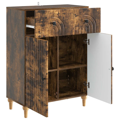 Sideboard Smoked Oak 66 x 34.5 x 90 cm Engineered Wood