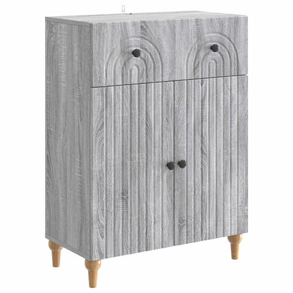 Sideboard Grey Sonoma 66 x 34.5 x 90 cm Engineered Wood