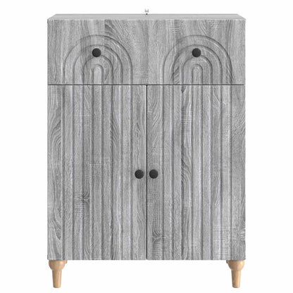 Sideboard Grey Sonoma 66 x 34.5 x 90 cm Engineered Wood