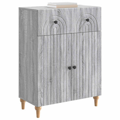 Sideboard Grey Sonoma 66 x 34.5 x 90 cm Engineered Wood