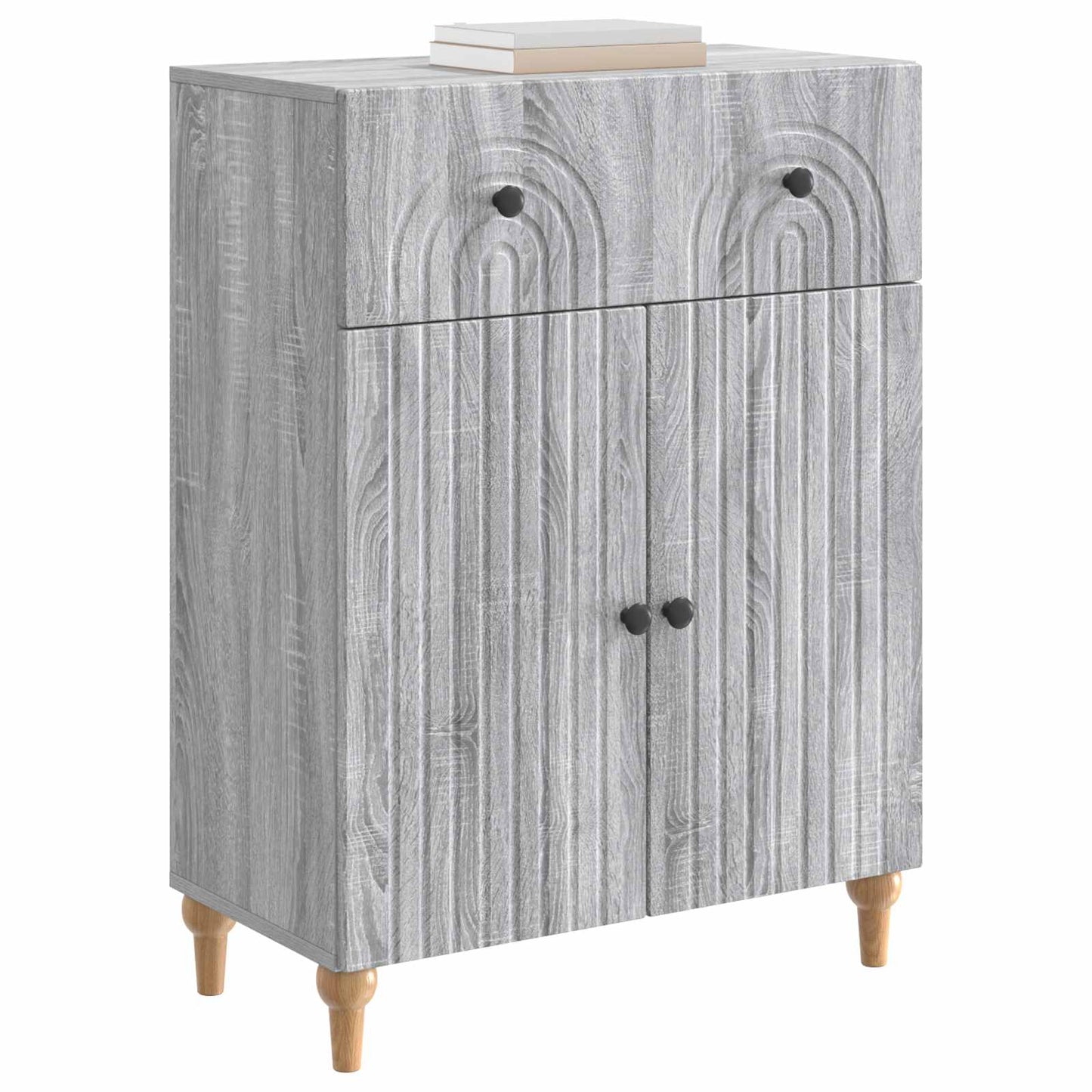 Sideboard Grey Sonoma 66 x 34.5 x 90 cm Engineered Wood