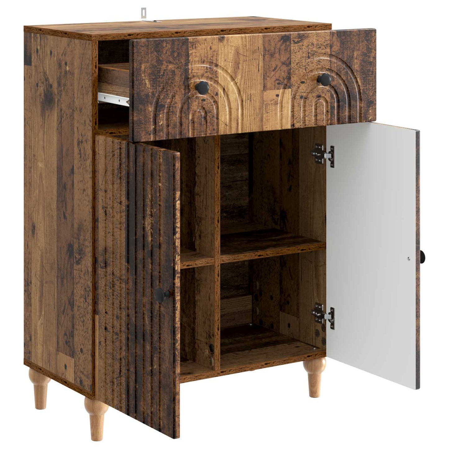 Sideboard Old Wood 66 x 34.5 x 90 cm Engineered Wood