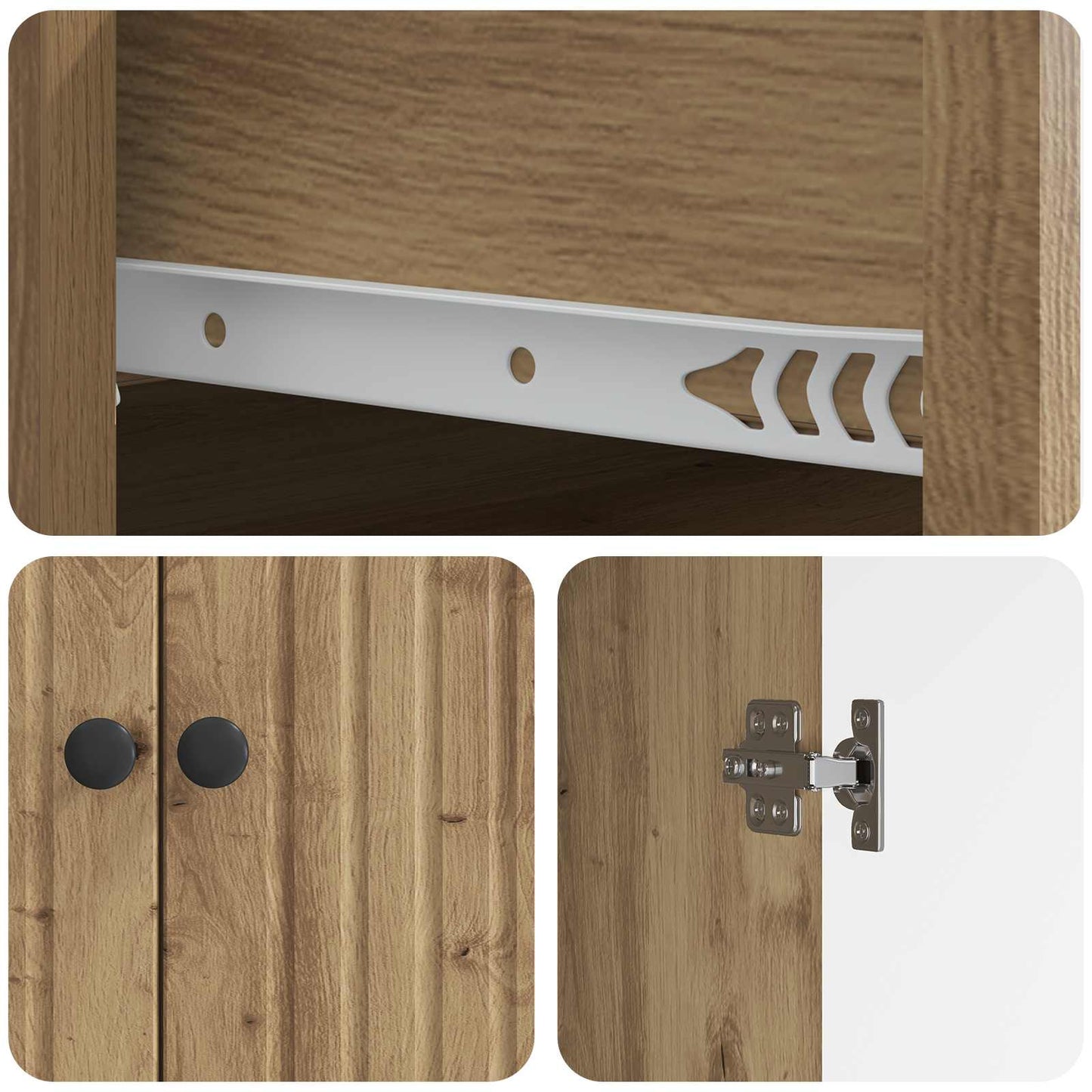 Sideboard Artisan Oak 66 x 34.5 x 90 cm Engineered Wood