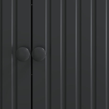 Sideboard Black 89 x 34.5 x 80 cm Engineered Wood