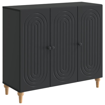 Sideboard Black 89 x 34.5 x 80 cm Engineered Wood