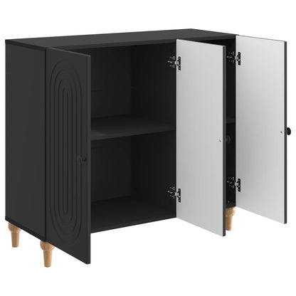 Sideboard Black 89 x 34.5 x 80 cm Engineered Wood