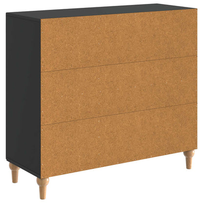 Sideboard Black 89 x 34.5 x 80 cm Engineered Wood