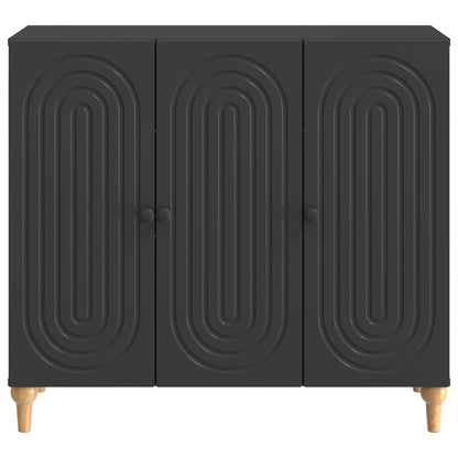 Sideboard Black 89 x 34.5 x 80 cm Engineered Wood