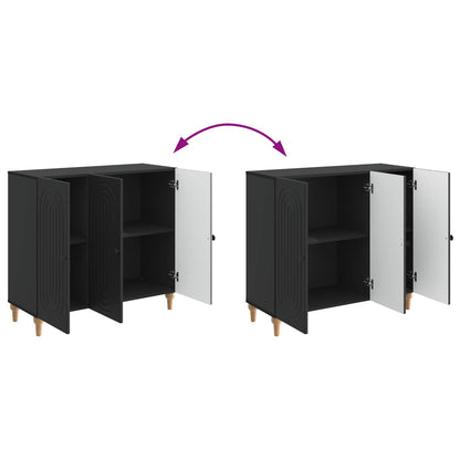 Sideboard Black 89 x 34.5 x 80 cm Engineered Wood