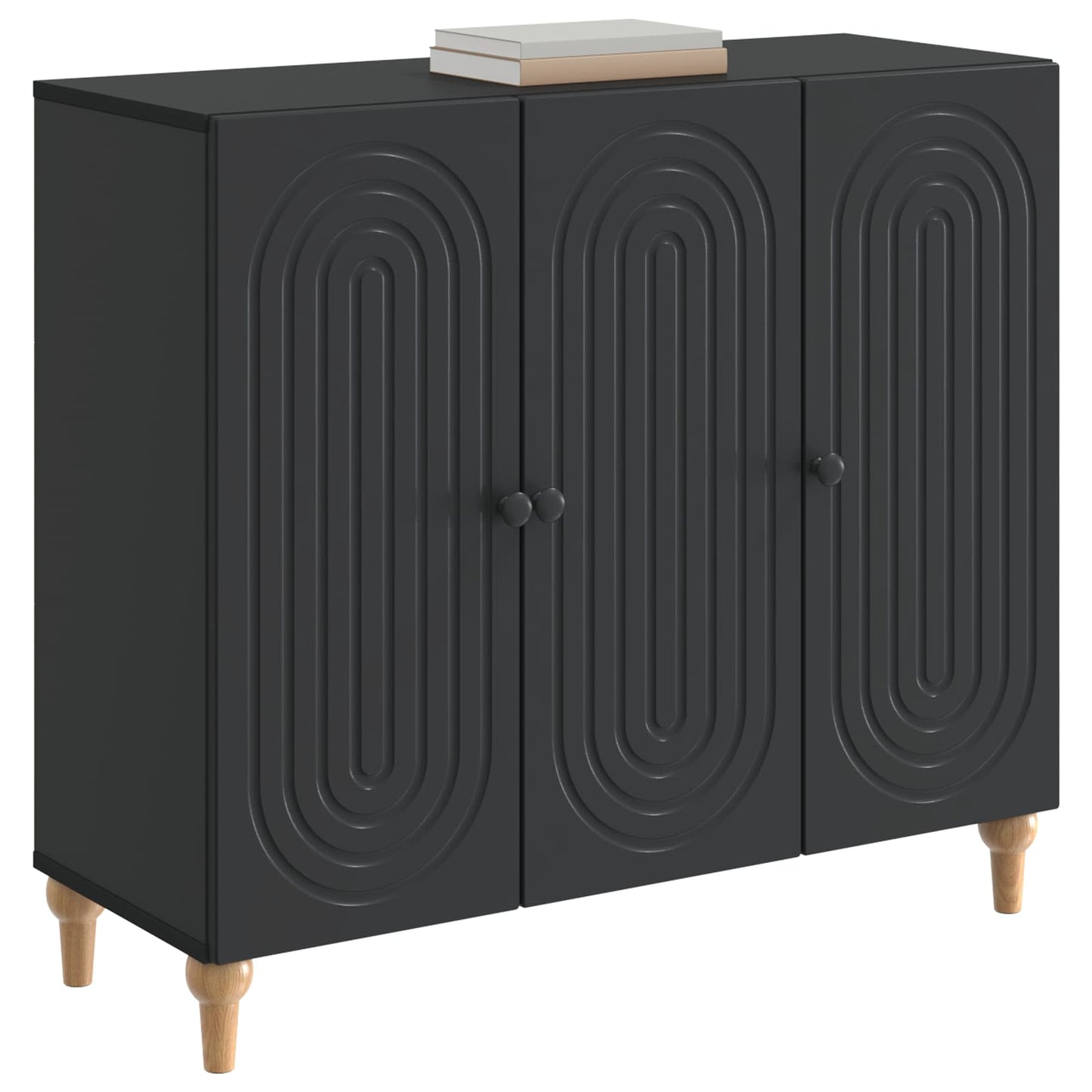 Sideboard Black 89 x 34.5 x 80 cm Engineered Wood