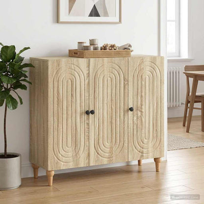 Sideboard Sonoma Oak 89 x 34.5 x 80 cm Engineered Wood