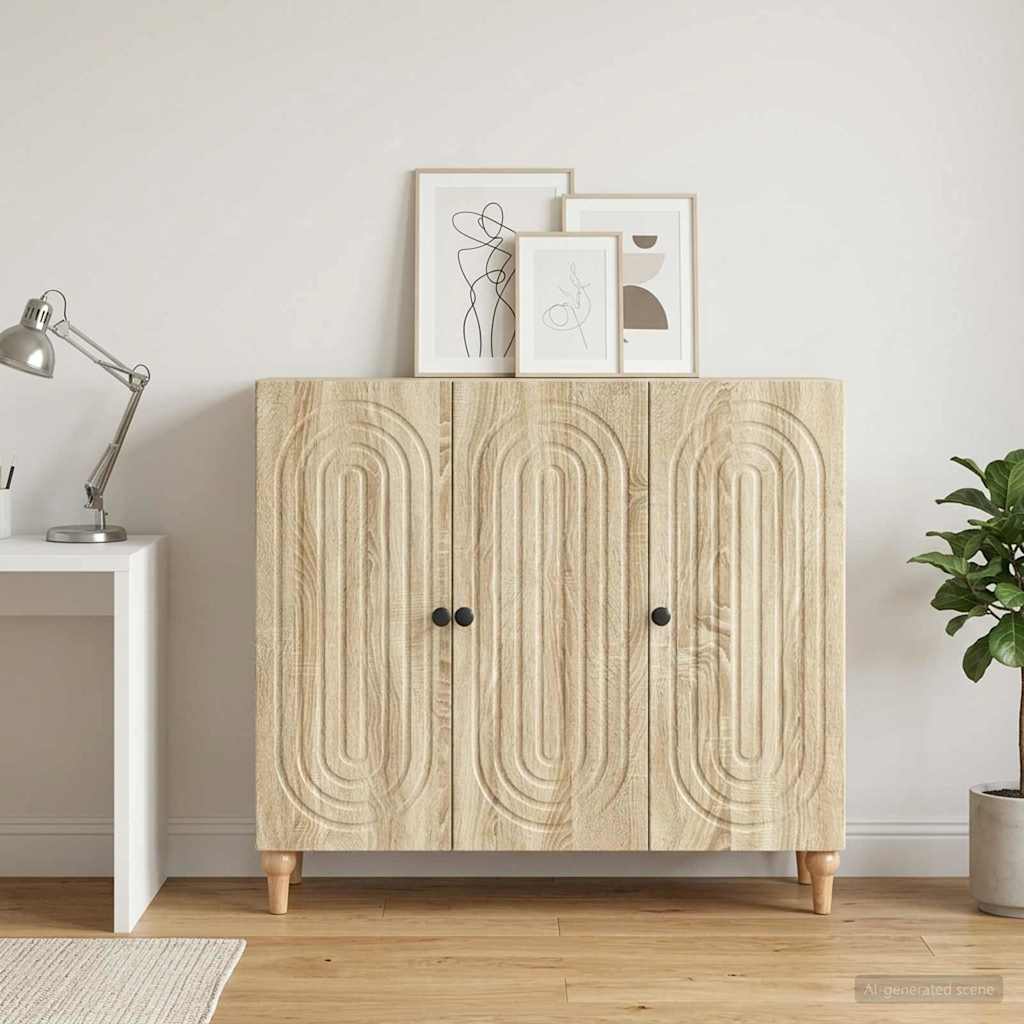 Sideboard Sonoma Oak 89 x 34.5 x 80 cm Engineered Wood