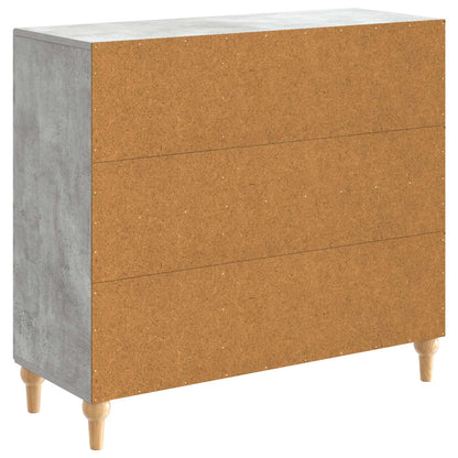 Sideboard Concrete Grey 89 x 34.5 x 80 cm Engineered Wood