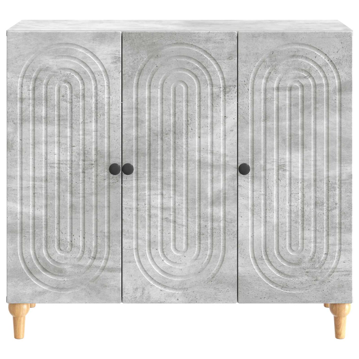 Sideboard Concrete Grey 89 x 34.5 x 80 cm Engineered Wood