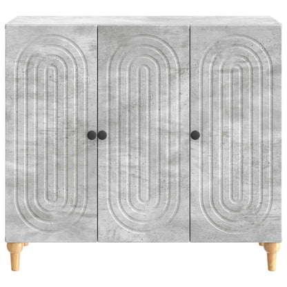 Sideboard Concrete Grey 89 x 34.5 x 80 cm Engineered Wood