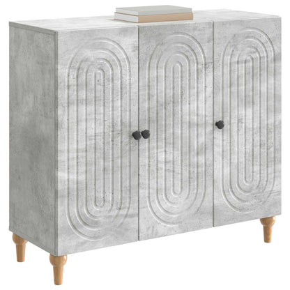 Sideboard Concrete Grey 89 x 34.5 x 80 cm Engineered Wood