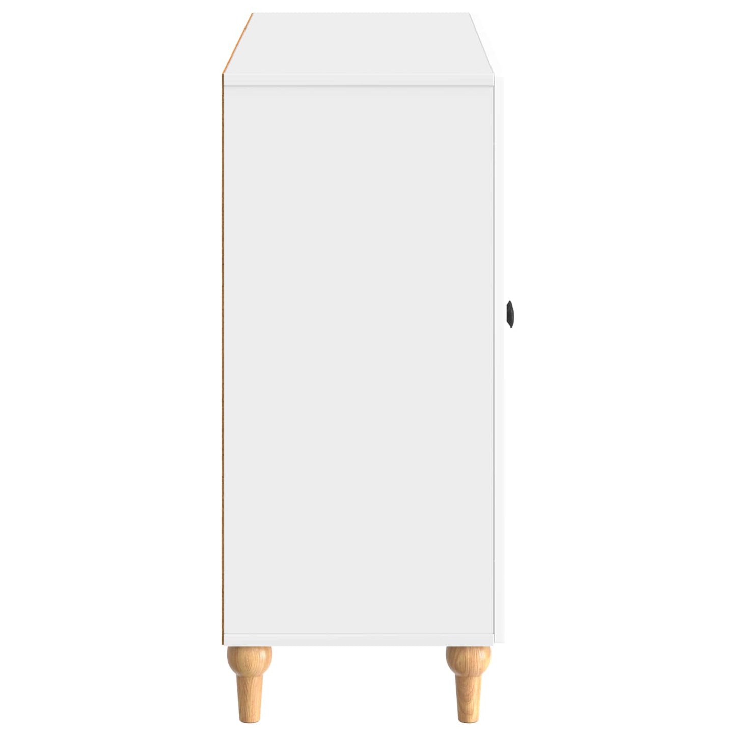 Sideboard High Gloss White 89 x 34.5 x 80 cm Engineered Wood