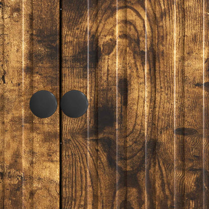 Sideboard Smoked Oak 89 x 34.5 x 80 cm Engineered Wood