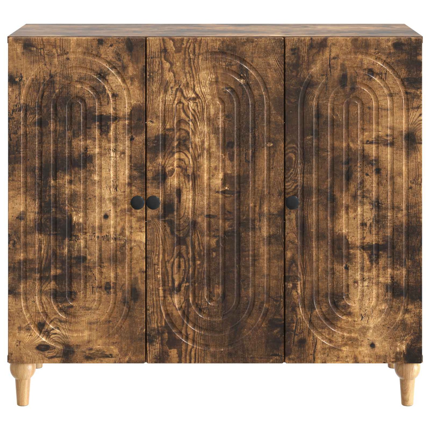 Sideboard Smoked Oak 89 x 34.5 x 80 cm Engineered Wood