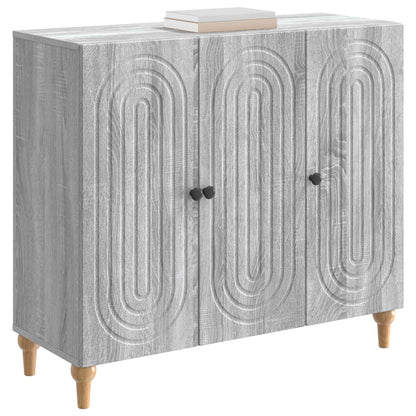 Sideboard Grey Sonoma 89 x 34.5 x 80 cm Engineered Wood