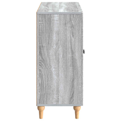 Sideboard Grey Sonoma 89 x 34.5 x 80 cm Engineered Wood