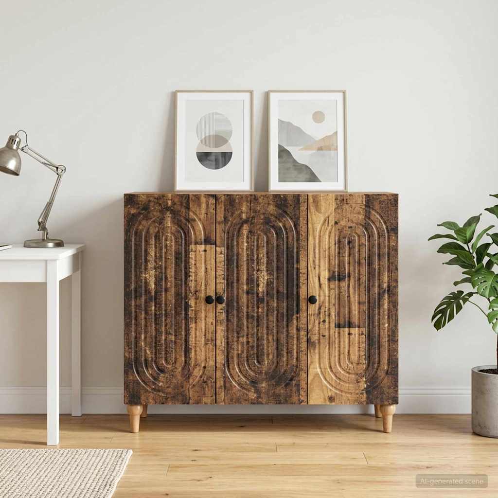 Sideboard Old Wood 89 x 34.5 x 80 cm Engineered Wood