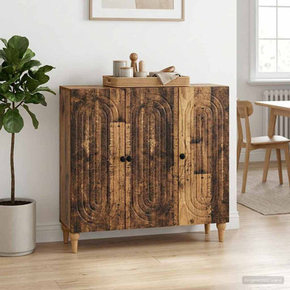 Sideboard Old Wood 89 x 34.5 x 80 cm Engineered Wood