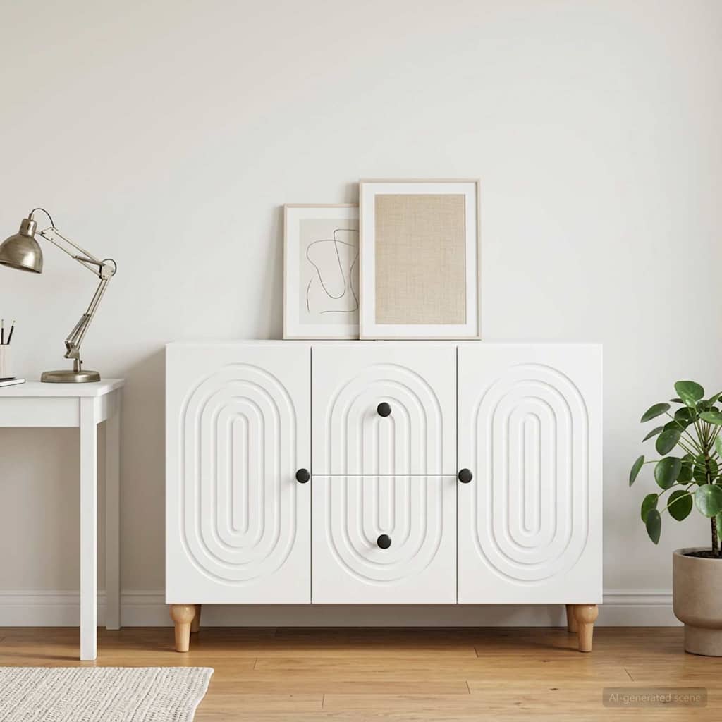 TV Cabinet with Drawer White 89 x 34.5 x 60 cm Engineered Wood